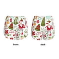 thumbnail image 5 of Lsque Snowflakes Santa Claus Printed Women's Running Shorts with Liner Pockets,Elastic Quick Dry Workout Athletic Gym Yoga Shorts,Womens High Waist Shorts-Medium, 5 of 9