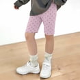 thumbnail image 2 of Tranfacy Toddler Girls 2-13 Years Summer Shorts Stretchy Slim Mid Length Half Pants, 2 of 5