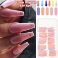 thumbnail image 3 of Nail Sequins 100Pcs Colorful Acrylic False Long Coffin Nails Fake Nails Flat Shape Art Tips Natural Full Cover Fake Nail Tips Manicure Tools Nail Art (Color : Pointed c5), 3 of 7