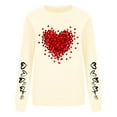 thumbnail image 3 of ameIAEA Valentines Day Sweatshirt Women Crewneck Graphic Pullover Long Sleeve Fall Spring Tops, 3 of 4