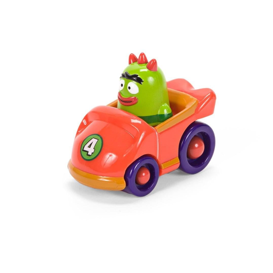 Yo Gabba Gabba 4" Brobee In Red Race Car