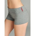 thumbnail image 3 of Essential Basic Junior Women Fold Over Low Rise Short Cotton Spandex Yoga Dance, 3 of 6
