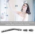 thumbnail image 1 of Lavado Vaginal fácil de instalar ducha Anal suave curvada Universal con ducha de Enema de 3 cabezales duradero hogar aleación de aluminio hombres mujeres Banban, 1 of 2
