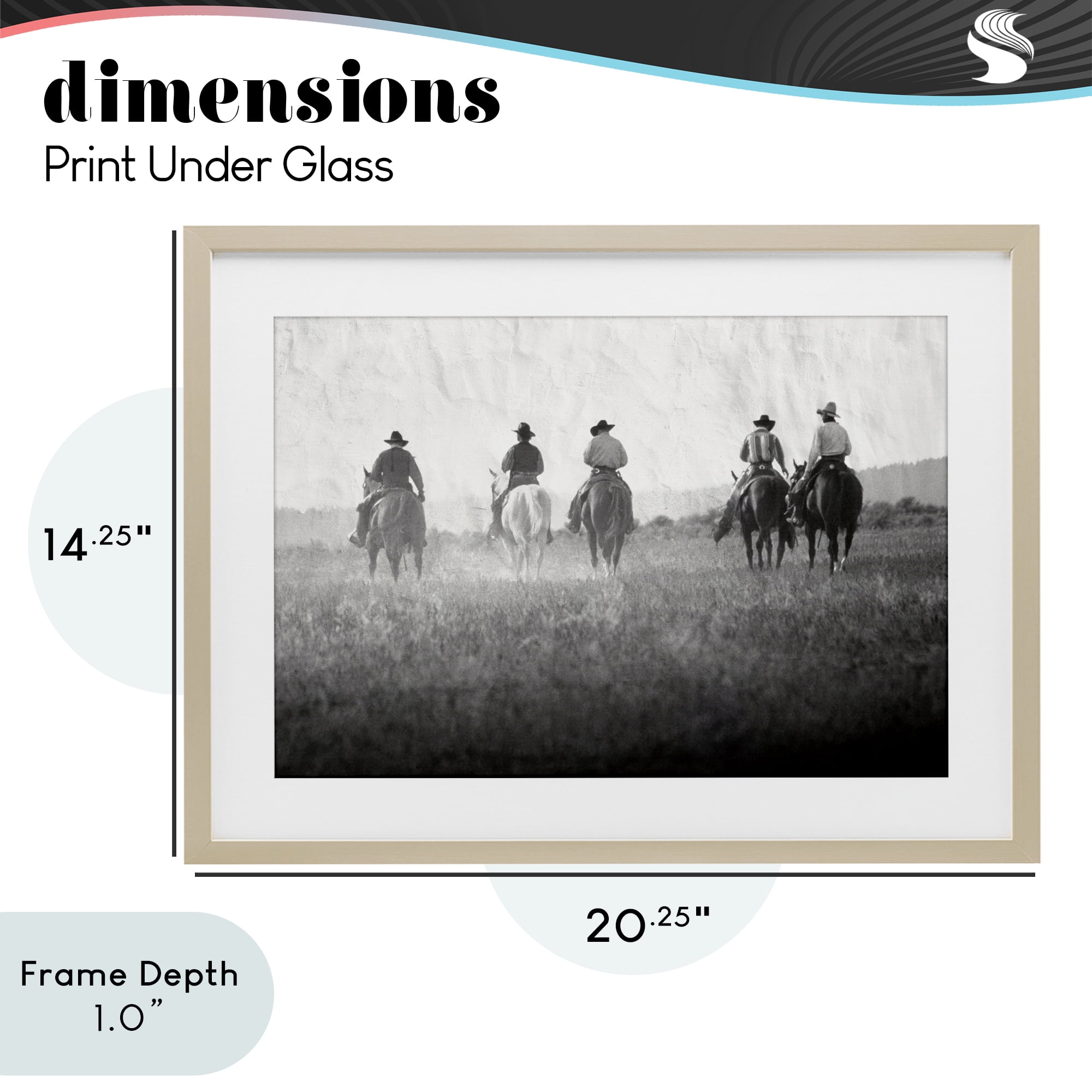 Stupell Industries Riding Toward The Horizon Birch Framed Print Under Glass, design by Superstock