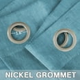 thumbnail image 3 of H.VERSAILTEX Elegant Natural Linen Sheer Curtain Panels, Energy Saving Privacy Protection Nickel Grommet Window Panels / Drapes for Bedroom / Living Room, 2 Panels, 52x108-Inch, Turquoise, 3 of 6