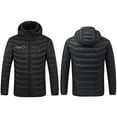 thumbnail image 6 of YOIAVAIOY Heated Coat for Women Men Plus Size Usb Electric Zip Up Parka Jacket Unisex Waterproof Winter Warm Hoodies Coats with Pockets Detachable Hood Black M, 6 of 9