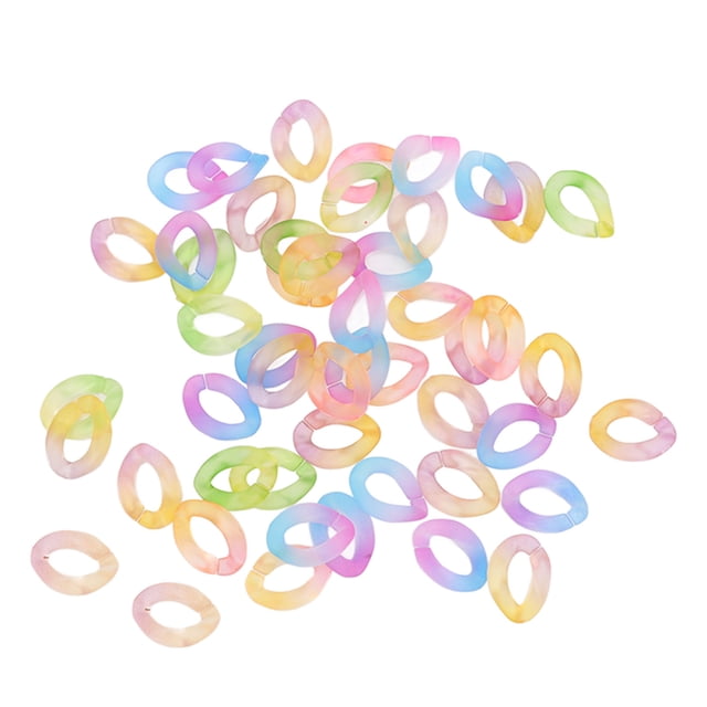 Resin Chain Link, DIY Jewelry Making Decoration Multifunctional Chain Link For Bag Chains For Waist Chains For Necklaces Transparent Two Color