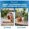 thumbnail image 5 of Plexon Rose Gold Metal Watering Can Indoor Plants 40 oz, Stainless Steel Long Spout Watering Can Outdoor House Plant Flower, Garden, 5 of 9