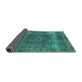 thumbnail image 2 of Ahgly Company Indoor Round Oriental Turquoise Blue Industrial Area Rugs, 4' Round, 2 of 4
