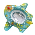 thumbnail image 1 of Flotador de piscina para bebé, anillo de natación inflable de PVC con forma de avión de dibujos animados con volante de asiento de seguridad para niños, ayuda para entrenamiento de natación en piscin, 1 of 8