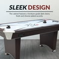 thumbnail image 7 of Hathaway Midtown II 6-ft Air Hockey Table with LED Scoring - Dark Cherry Finish, 7 of 7