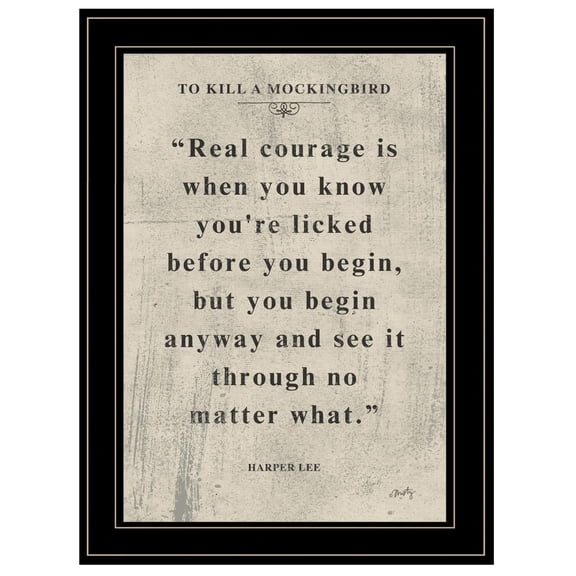 TrendyDecor4U Book Quote Vi By Misty Michelle Framed Print MMD297-704G