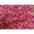 thumbnail image 4 of oneOone Cotton Cambric Fuschia Pink Fabric Leaves & Flowers Floral Sewing Fabric By The Yard Printed Diy Clothing Sewing Supplies 42 Inch Wide, 4 of 4