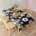 thumbnail image 3 of Pioneer Flower Floral Print Pattern Rectangle Tablecloth 60"x102", Waterproof Polyester Table Cloth, Wipeable Spillproof for Dining Camping Indoor Outdoor, 3 of 6