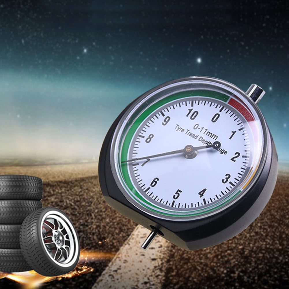 New Stainless-Steel Tire Tyre Pressure Tread Depth Gauge Indicator Meter Teste 