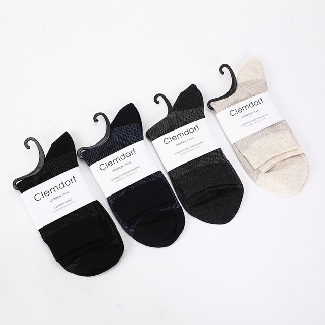 4 pares, 4 colores, calcetines de malla de algodón fino transpirable para hombre, calcetines suaves y cómodos de tubo medio, calcetines de negocios deshuesados de algodón puro para hombre JAMW Sencillez