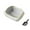 White, variant on Dvkptbk Semi Enclosed Cat Litter Box with High Sides, Splashs Proof Designs, Open Top Litter Pan Include Scoop Easy Cleaning