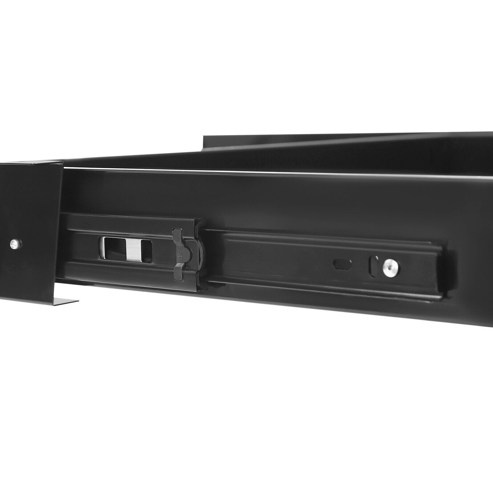 Under Desk Mounted Sliding Pull-out Drawer, Drawer Storage Organizer for Black Standing Desks, Pull-out Drawer