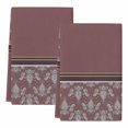thumbnail image 2 of Boho Red Brown Flower Kitchen Towels Set of 2, Abstract Bohemia Pesley Floral Absorbent Dish Towels for Kitchen, Microfiber Hand Towel, Quick Drying Tea Towel for Cleaning Decorative Dishcloths, 2 of 7