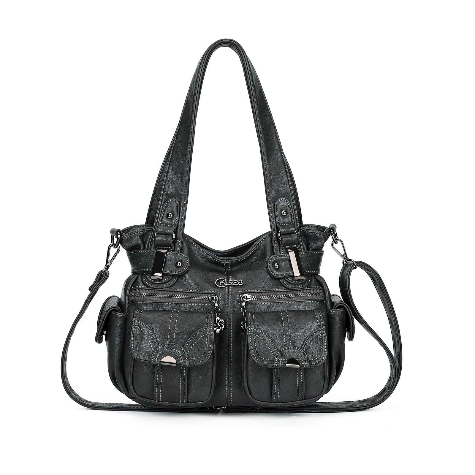 KL928 Satchel Handbags for Women Soft PU Leather Crossbody Shoulder Bag Hobo Bags