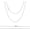 3mm Plated White Gold, variant on Solid 18k Gold 1mm/1.1mm/1.3mm/3mm Round Rolo Cable Chain Necklace Gold Silver Chain Necklaces Lobster Clasp for Women 14" 16" 18" 20" 22" 24" 26" 28" 30"