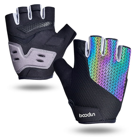 Guantes deportivos Guantes de medio dedo de ciclismo antideslizantes Guantes de levantamiento de pes BOODUN Mitones deportivos