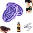 thumbnail image 1 of wonima11 Meridian Massage Brush, Full Body Relaxation Meridians Brushes, Beauty Universal Silicone Meridian Massage Brush for Lower Abdomen, Arms, Thighs (Purple, 2pcs-Set), 1 of 1