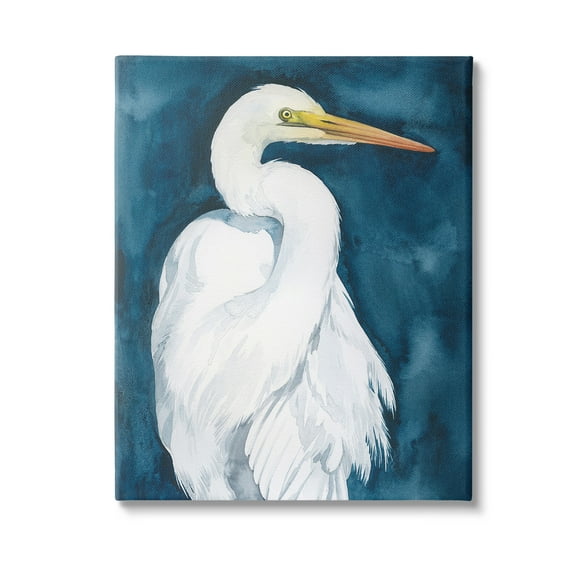 Stupell Industries Sea Bird Portrait Animals & Insects Painting Gallery Wrapped Canvas Art Print Wall Art, 16 x 20