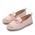 thumbnail image 3 of Rexoro Women Loafers Woven Toe Chain Comfort Flat Slip On Shoes Casual Holiday, 3 of 10