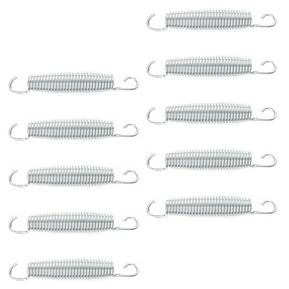 GOOHOCHY 10Pcs Coil Spring for Trampoline Installation Silver Color