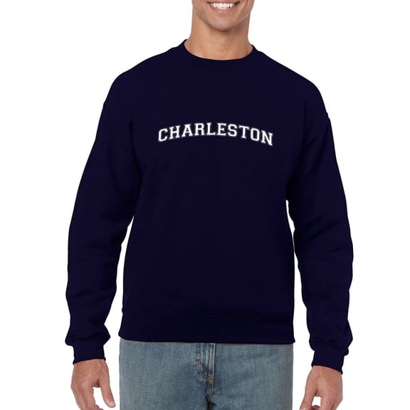 Charleston Text Men Sweatshirt, Male 5X-Large