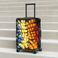 thumbnail image 6 of Pofeuu Halloween Fruit Platter Print Luggage Suitcase Cover Protector Luggage Washable Covers Aesthetic for 18/24/28/32 inch Luggage（No luggage included）-Small, 6 of 7