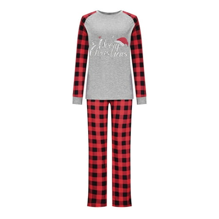 

Christmas Fashion Women Mommy Printed Top+Pants Family Matching Pajamas Set
