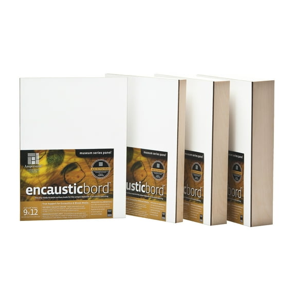 Ampersand Art, Encausticbord, Uncradled, 1/8" Profile, 5" x 5", 4/Pkg.
