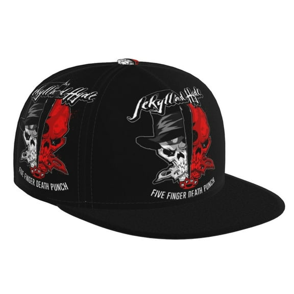 5FDP Five-FFDP-Finger-Death Punch Flat Brim Bill Baseball Cap Adjustable Hat Hip Hop Caps for Dad Men Women