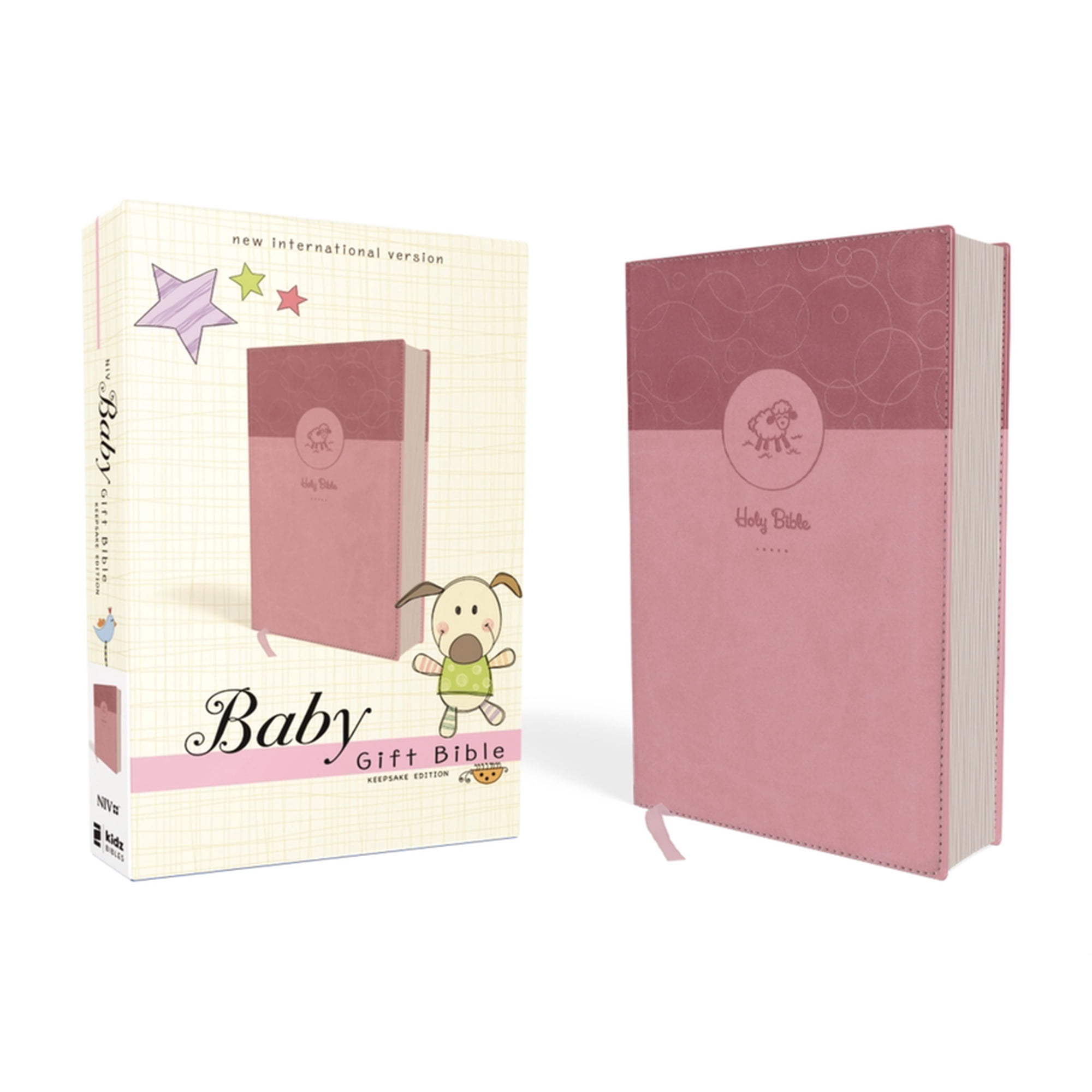 Niv, Baby Gift Bible, Holy Bible, Leathersoft, Pink, Red Letter, Comfort Print: Keepsake Edition, (Hardcover)