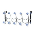 thumbnail image 2 of Teamson Home Over the Door 10 Hooks Hangers Chrome Periwinkle OTD-3822, 2 of 6