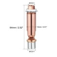 thumbnail image 2 of Uxcell Sloped Ceiling Adapter Swivel M10 M12 Thread for Chandelier Rose Gold, 2 of 5