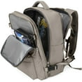 thumbnail image 1 of Mochila de viaje WONHOX Carry on para mujer y hombre, gris y marrón, 1 of 8