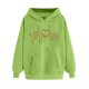 thumbnail image 1 of Fuera Del Hombro Manga Larga Tops para las Mujeres Impreso Sudadera con Capucha Cuello Redondo Sudadera Casual, Invierno Cálido Top para el Club de Trabajo Y el Uso Diario, 1 of 8