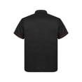 thumbnail image 2 of Kaerm Unisex Chef Jacket Coat Short Sleeve Men Women Kitchen Hotel Work Restaurant Cook Uniform Black L, 2 of 7