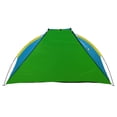 thumbnail image 4 of GigaTent Sand Castle Portable Beach Cabana Two Mesh Windows & Sand Pockets, Green & Blue, 4 of 11