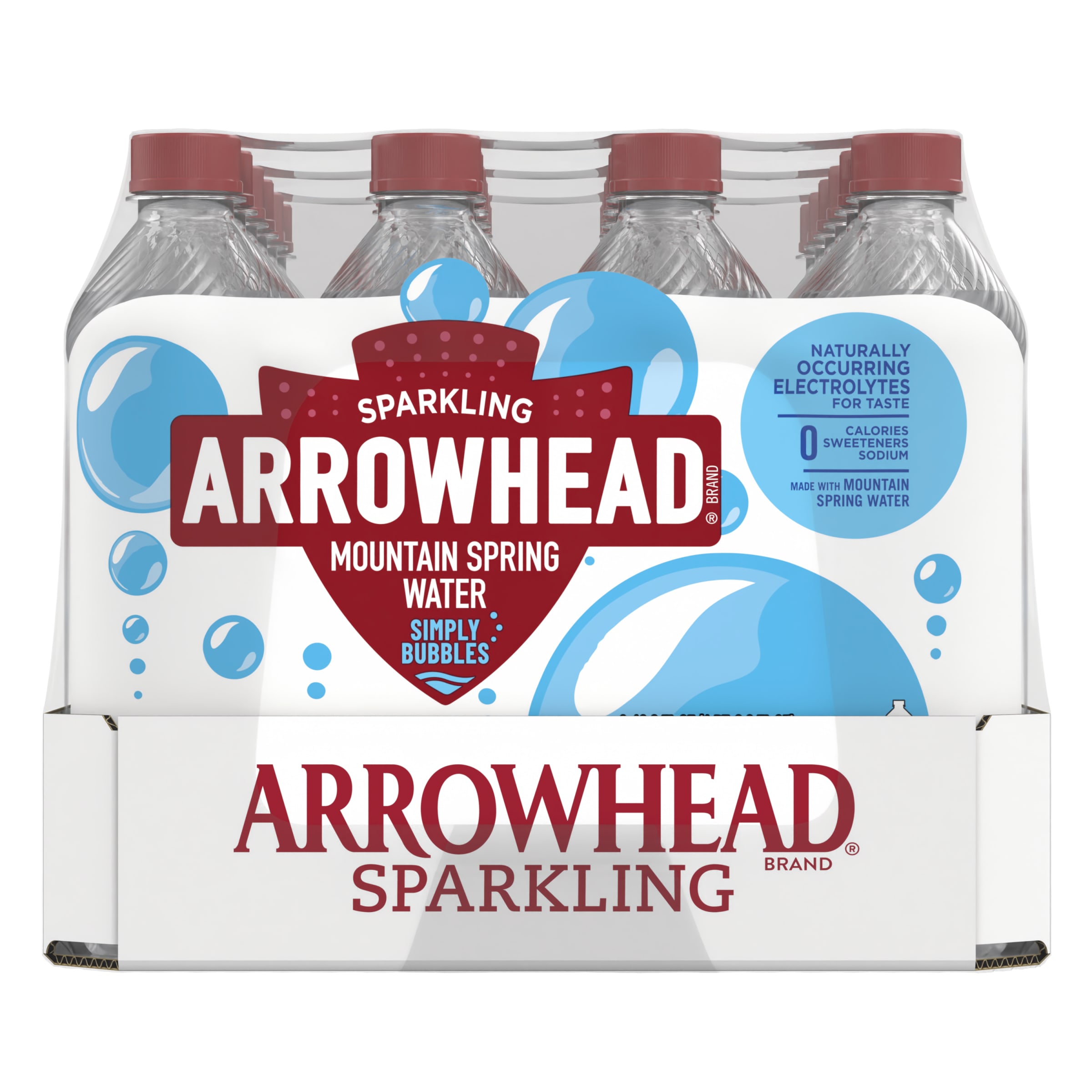 Arrowhead Sparkling Water, Simply Bubbles, 16.9 oz. Bottles (24 Count) - image 4 of 6