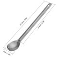 thumbnail image 3 of 2pcs Ti Long Handle Cutlery Spoon and Spork Set for, 3 of 8