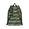 thumbnail image 2 of Naloa Jungle Green Camo USA Flag Canvas Backpack for Men Women Rucksack Casual Travel Daypack College Tote Satchel Bookbag for Teens-Small, 2 of 7
