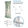 thumbnail image 3 of Green Blackout Curtains, French Door Curtains for Door Window, Eucalyptus Leaves Privacy Drapery for Patio/Sidelight Doors, 1 Panel with Tieback, 54 x 40 Inches, 3 of 6