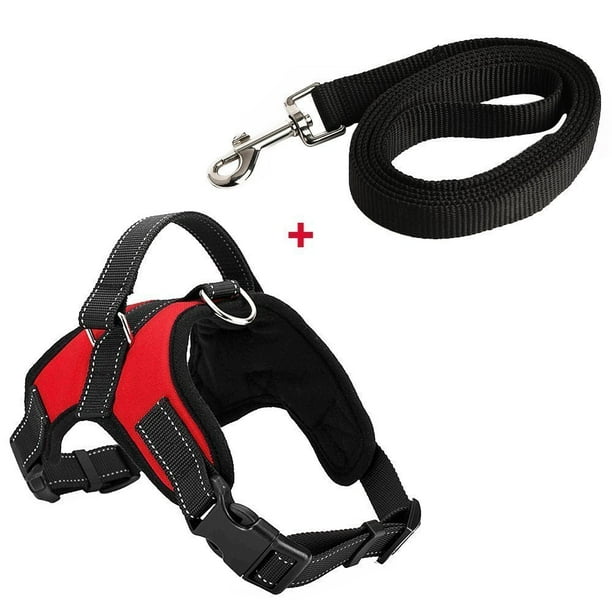 LUXMO Adjustable NoPull Dog Harness Handle, Heavy Duty Oxford Reflective Safety Pet Vest