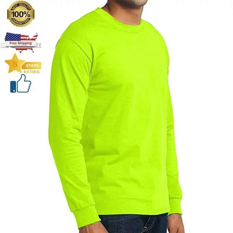 Radyan High Visibility Force Color Long Sleeve Safety T-Shirts