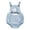 Blue, variant on Petalier Baby Boy Girl 1st Birthday Outfit First Birthday Romper Solid Color Linen Cotton Bodysuit Jumpsuit Cake Smash Outfit (Blue, 12-18 Months)