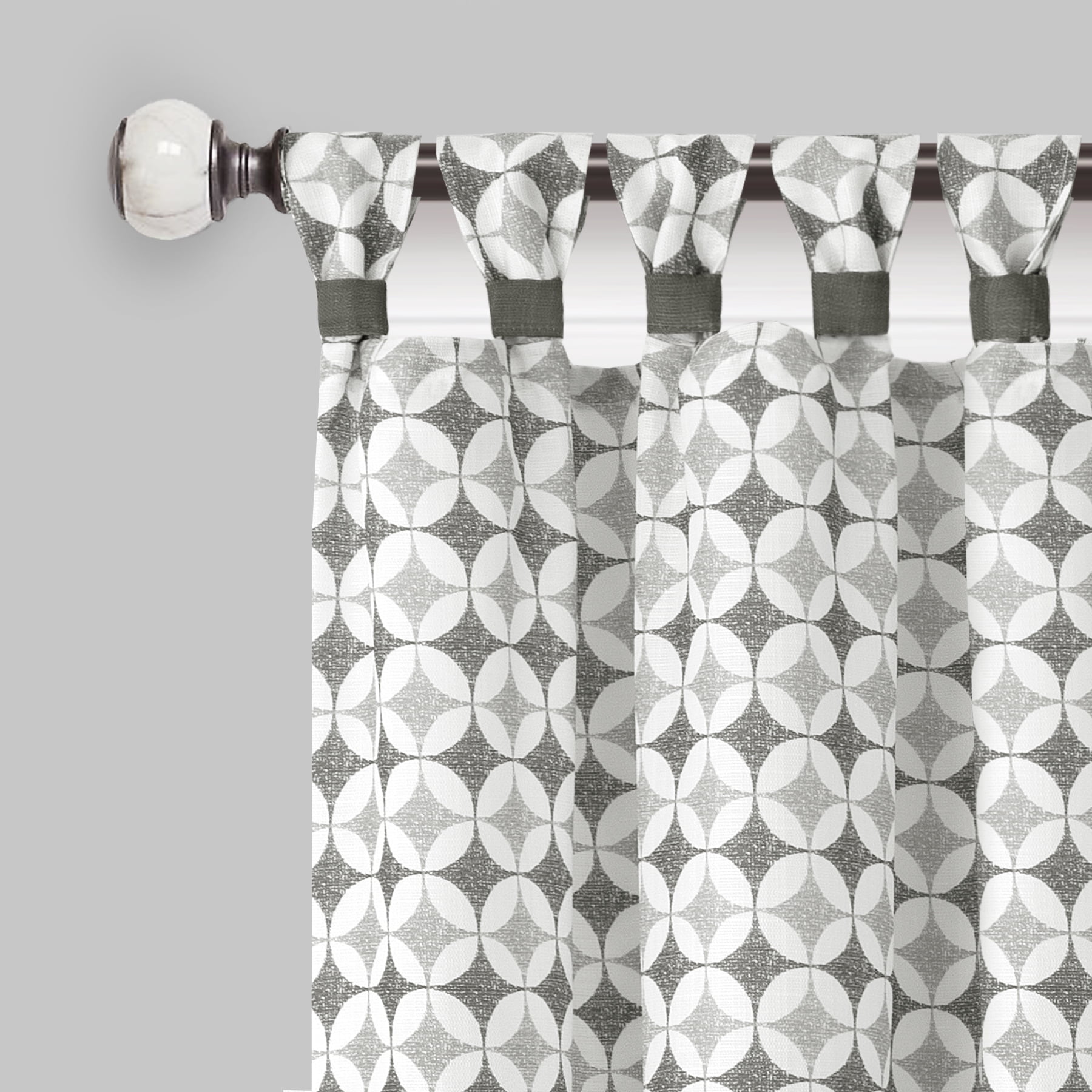 Achim Callie Cuff Tab Top Window Curtain Panel - 52x84 - Grey